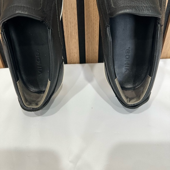 Vince Men’s Black Leather Slip-On Sneakers Size 8M main image 9